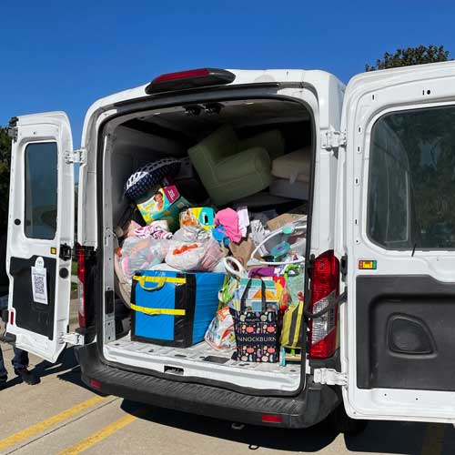 Share Our Spare Supplies in van. Advocacy