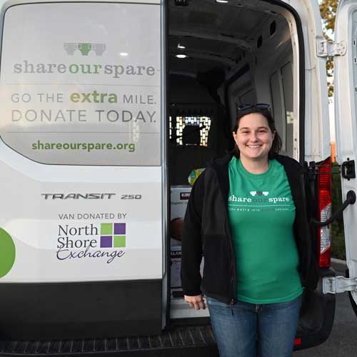 Share Our Spare host a drive van