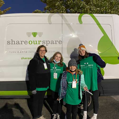 Supporters of Share Our Spare